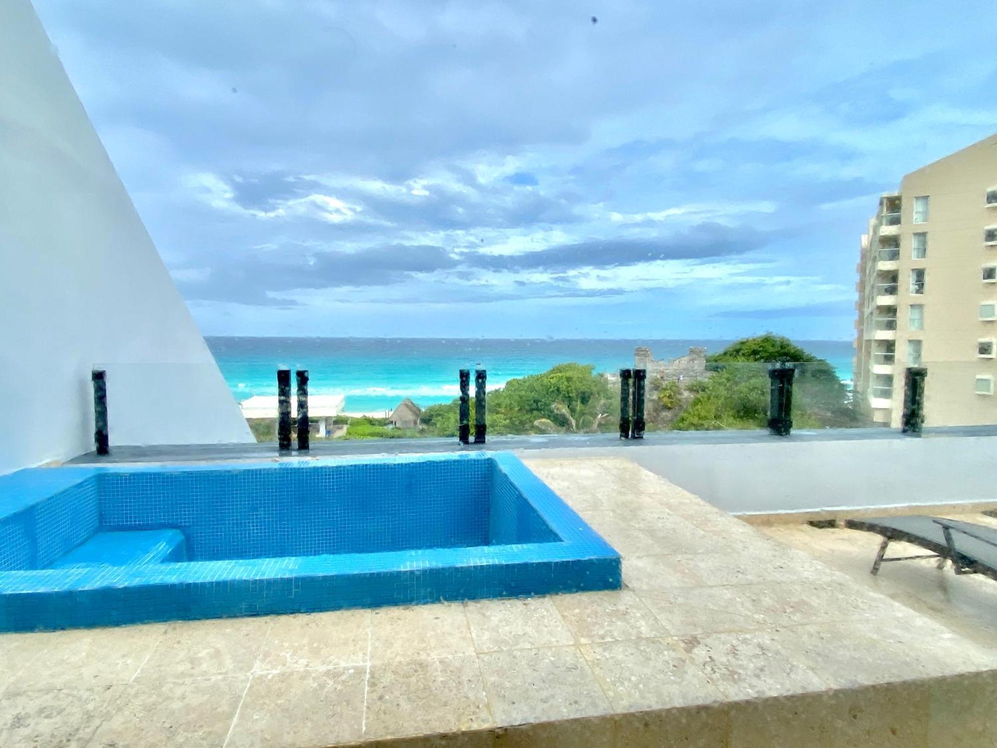 Condo In Ocean Front Resort Cancún Habitación foto
