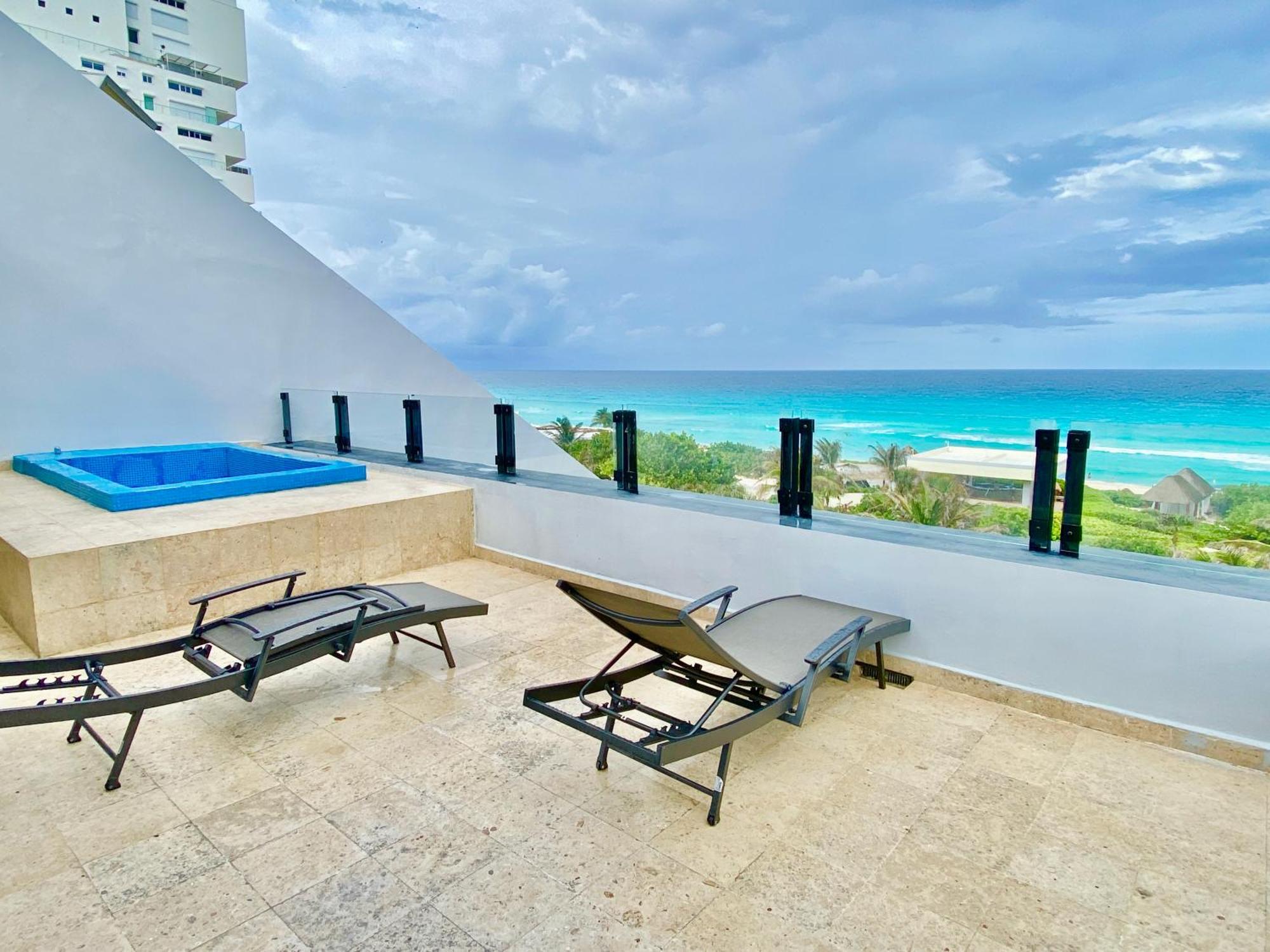 Condo In Ocean Front Resort Cancún Habitación foto